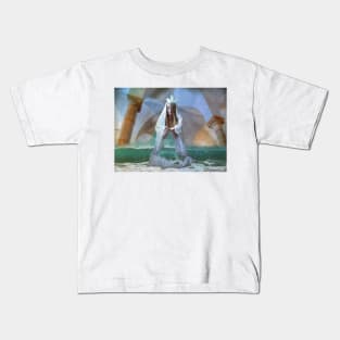 ...the Goddess and Birth of a Temple in the Sea... Kids T-Shirt